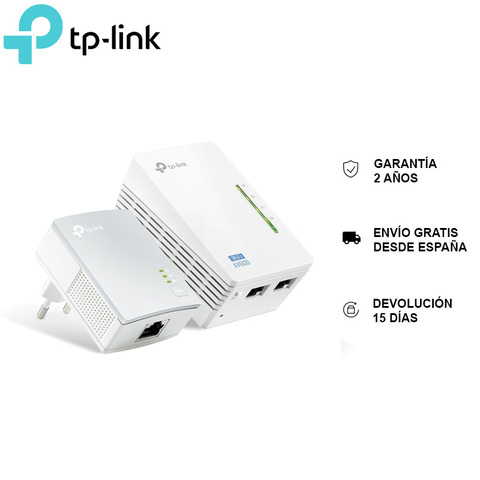 TP-LINK TL-WPA4220KIT комплект, расширитель Powerline WiFi AV500 до 300 Мбит/с, Ethernet кабель, 3 порта, PLC с WiFi, новый ► Фото 1/6