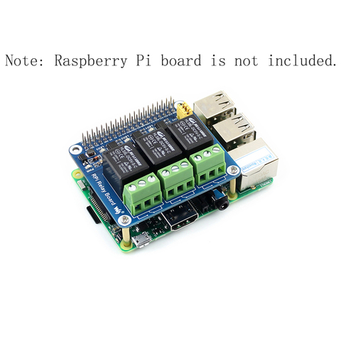 3-канальный релейный модуль, плата расширения для Raspberry Pi 3 3B + 4 ► Фото 1/5