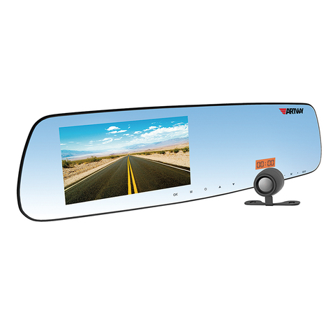 Видеорегистратор-зеркало FullHD с радар-детектором и GPS информатором Artway MD-160 (2 камеры помощь при парковке) ► Фото 1/3