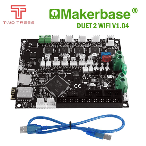 Makerbase 32-битная клонированная плата duet 2 wifi V1.04 с сенсорным экраном 4,3 или 7,0 Pandue для 3d принтера, запчасти CNC Ender 3 pro ► Фото 1/6