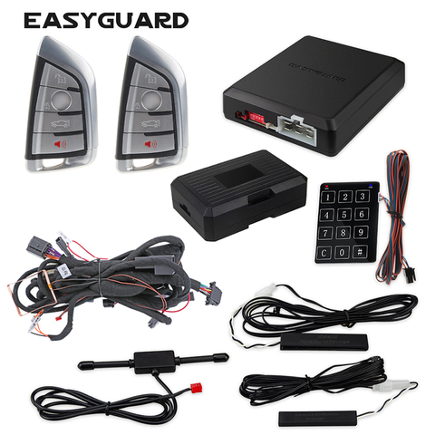 Совместимый с CAN BUS PKE kit EASYGUARD plug & play, подходит для BMW E60,E61,E83,E85,E87,E88,E89,E90,E92,F13, пульт дистанционного запуска без ключа ► Фото 1/6