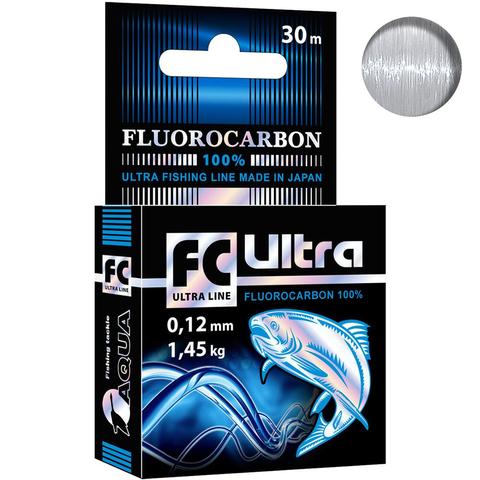 Леска рыболовная AQUA FC Ultra Fluorocarbon 100% 30m ► Фото 1/6