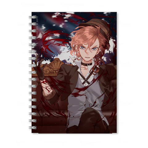 Скетчбук блокнот тетрадь аниме Бродячие псы Bungou Stray Dogs Великий из бродячих псов белые листы альбом для рисования ► Фото 1/4